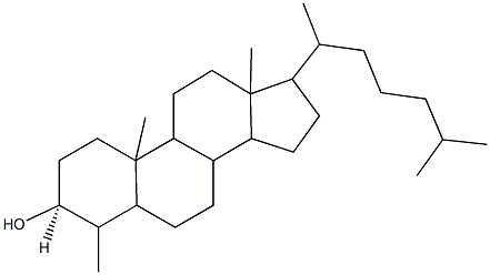 4-methylcholestan-3-ol Struktur