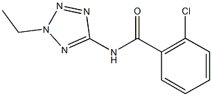 2-chloro-N-(2-ethyl-2H-tetraazol-5-yl)benzamide Struktur