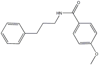 4-methoxy-N-(3-phenylpropyl)benzamide Struktur