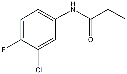 N-(3-chloro-4-fluorophenyl)propanamide Struktur