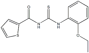 N-(2-ethoxyphenyl)-N'-(2-thienylcarbonyl)thiourea Struktur