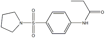 N-[4-(pyrrolidin-1-ylsulfonyl)phenyl]propanamide Struktur