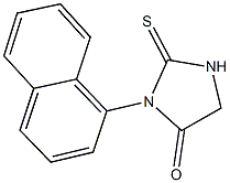 3-(1-naphthyl)-2-thioxo-4-imidazolidinone Struktur