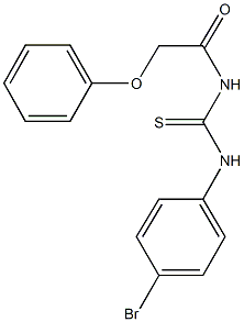 N-(4-bromophenyl)-N'-(phenoxyacetyl)thiourea Struktur