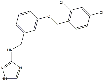 N-{3-[(2,4-dichlorobenzyl)oxy]benzyl}-N-(1H-1,2,4-triazol-3-yl)amine Struktur