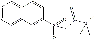 3,3-dimethyl-1-(2-naphthylsulfonyl)-2-butanone Struktur