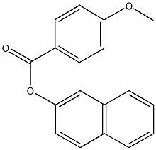 2-naphthyl 4-methoxybenzoate Struktur