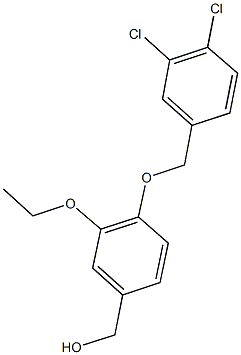 {4-[(3,4-dichlorobenzyl)oxy]-3-ethoxyphenyl}methanol Struktur