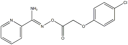 N'-{[2-(4-chlorophenoxy)acetyl]oxy}pyridine-2-carboximidamide Struktur