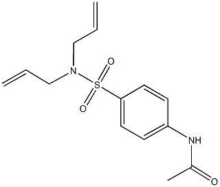 N-{4-[(diallylamino)sulfonyl]phenyl}acetamide Struktur