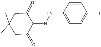 5,5-dimethylcyclohexane-1,2,3-trione 2-[(4-iodophenyl)hydrazone] Struktur