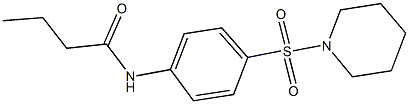 N-[4-(piperidin-1-ylsulfonyl)phenyl]butanamide Struktur