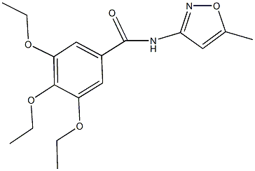 3,4,5-triethoxy-N-(5-methyl-3-isoxazolyl)benzamide Struktur