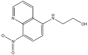 2-({8-nitro-5-quinolinyl}amino)ethanol Struktur