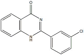 2-(3-chlorophenyl)-4(1H)-quinazolinone Struktur