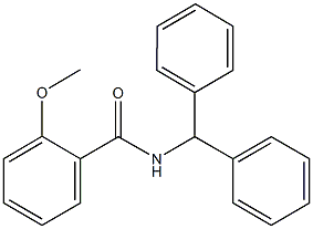 N-benzhydryl-2-methoxybenzamide Struktur