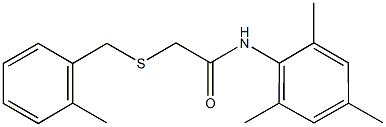 N-mesityl-2-[(2-methylbenzyl)sulfanyl]acetamide Struktur