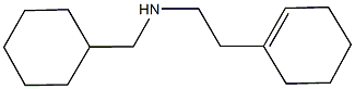 N-[2-(1-cyclohexen-1-yl)ethyl]-N-(cyclohexylmethyl)amine Struktur