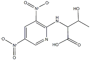 N-{3,5-bisnitro-2-pyridinyl}threonine Struktur