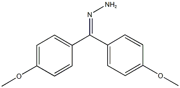 bis(4-methoxyphenyl)methanonehydrazone Struktur