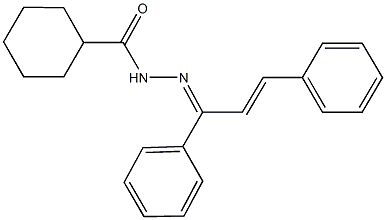 N'-(1,3-diphenyl-2-propenylidene)cyclohexanecarbohydrazide Struktur