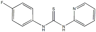 N-(4-fluorophenyl)-N'-(2-pyridinyl)thiourea Struktur