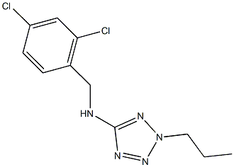 N-(2,4-dichlorobenzyl)-N-(2-propyl-2H-tetraazol-5-yl)amine Struktur