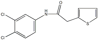 N-(3,4-dichlorophenyl)-2-thien-2-ylacetamide Struktur