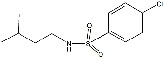 4-chloro-N-isopentylbenzenesulfonamide Struktur