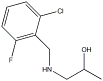 1-[(2-chloro-6-fluorobenzyl)amino]-2-propanol Struktur