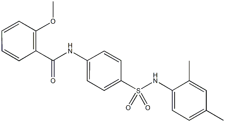 N-{4-[(2,4-dimethylanilino)sulfonyl]phenyl}-2-methoxybenzamide Struktur