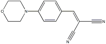 2-[4-(4-morpholinyl)benzylidene]malononitrile Struktur