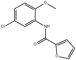 N-(5-chloro-2-methoxyphenyl)-2-furamide Struktur