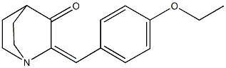 2-(4-ethoxybenzylidene)quinuclidin-3-one Struktur