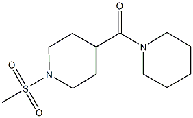 1-(methylsulfonyl)-4-(1-piperidinylcarbonyl)piperidine Struktur