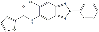 N-(6-chloro-2-phenyl-2H-1,2,3-benzotriazol-5-yl)-2-furamide Struktur