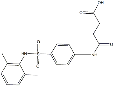 4-{4-[(2,6-dimethylanilino)sulfonyl]anilino}-4-oxobutanoic acid Struktur