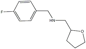 N-(4-fluorobenzyl)-N-(tetrahydro-2-furanylmethyl)amine Struktur