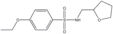 4-ethoxy-N-(tetrahydro-2-furanylmethyl)benzenesulfonamide Struktur