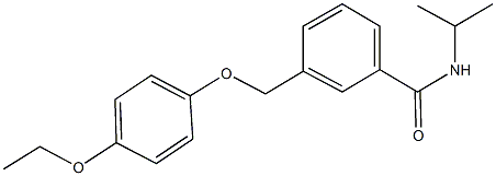 3-[(4-ethoxyphenoxy)methyl]-N-isopropylbenzamide Struktur