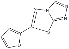 6-(2-furyl)[1,2,4]triazolo[3,4-b][1,3,4]thiadiazole Struktur