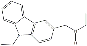 N-ethyl-N-[(9-ethyl-9H-carbazol-3-yl)methyl]amine Struktur