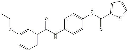 N-{4-[(3-ethoxybenzoyl)amino]phenyl}-2-thiophenecarboxamide Struktur