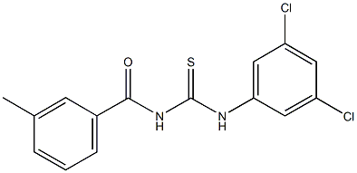 N-(3,5-dichlorophenyl)-N'-(3-methylbenzoyl)thiourea Struktur