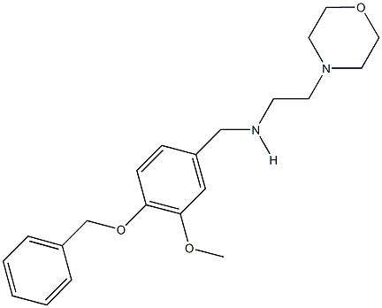 N-[4-(benzyloxy)-3-methoxybenzyl]-N-[2-(4-morpholinyl)ethyl]amine Struktur