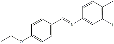 N-(4-ethoxybenzylidene)-N-(3-iodo-4-methylphenyl)amine Struktur