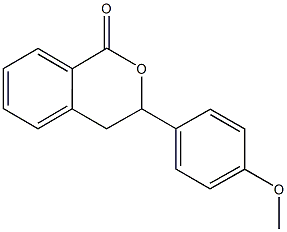 3-(4-methoxyphenyl)-3,4-dihydro-1H-isochromen-1-one Struktur