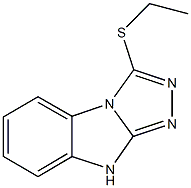 3-(ethylsulfanyl)-9H-[1,2,4]triazolo[4,3-a]benzimidazole Struktur