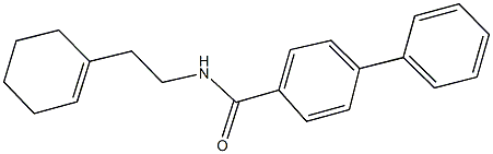 N-(2-cyclohex-1-en-1-ylethyl)[1,1'-biphenyl]-4-carboxamide Struktur