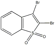 2,3-dibromo-1-benzothiophene 1,1-dioxide Struktur